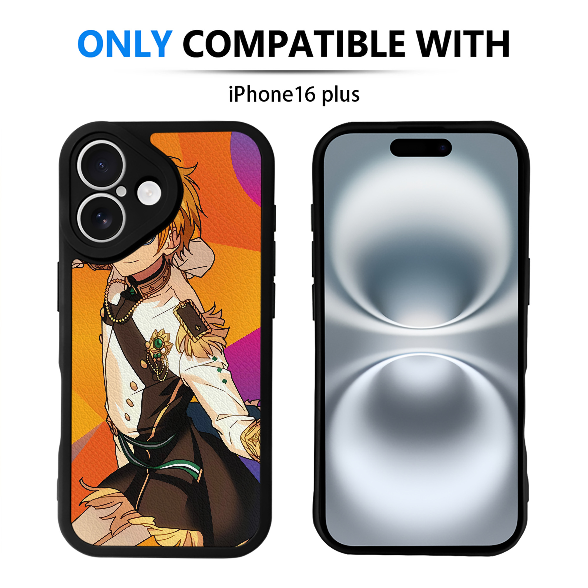 （画像用） あんさんぶるスターズ! Ensemble Stars 【iPhone 16シリーズ対応】シリコンスマホケース（レザー調） 材質：シリコン